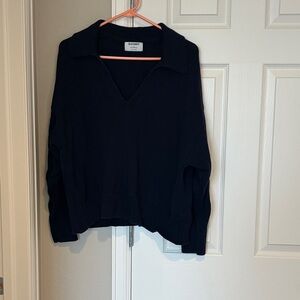 Old Navy Navy Blue V-Neck Sweater